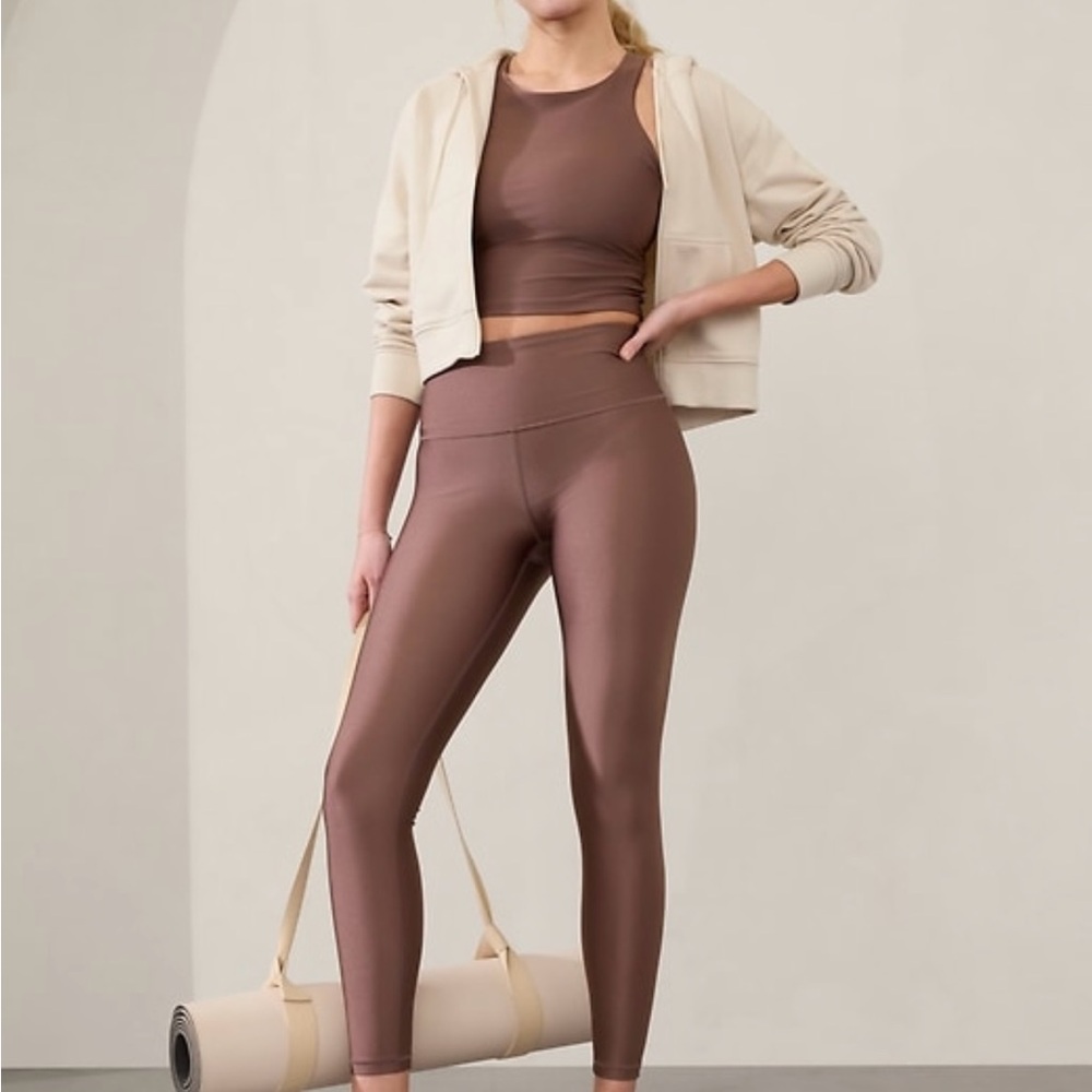 Athleta Elation Ultra High Rise Legging - Smoky Rose Matte Sheen